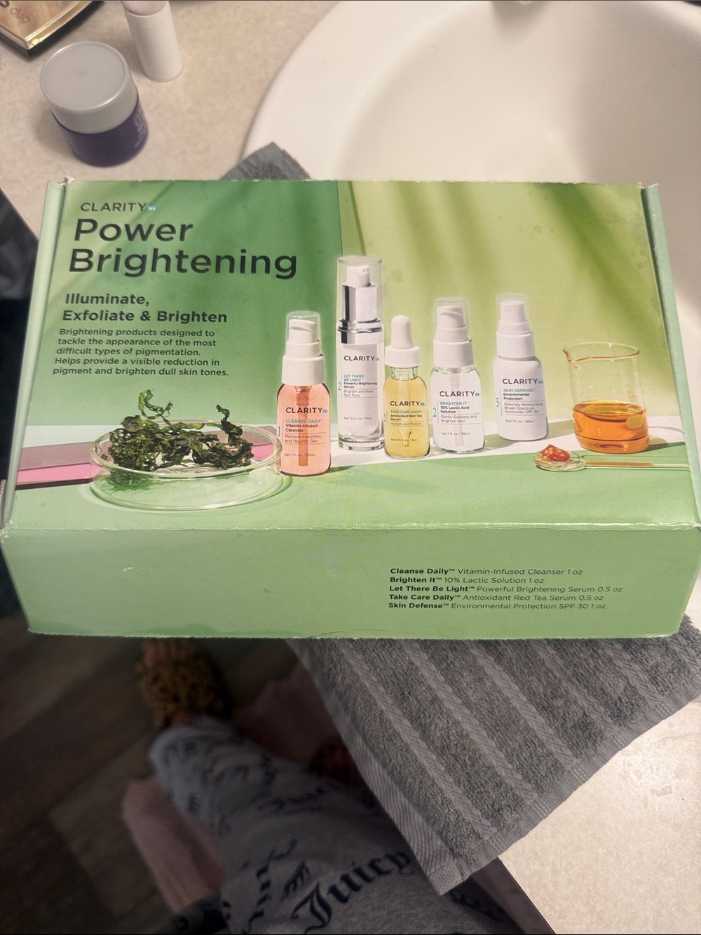 Clarity Power Brightening Serum Set — Green